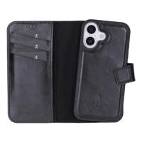 NorthLife iPhone 17 - Leren Afneembare 2-in-1 bookcase telefoonhoes - Zwart - thumbnail