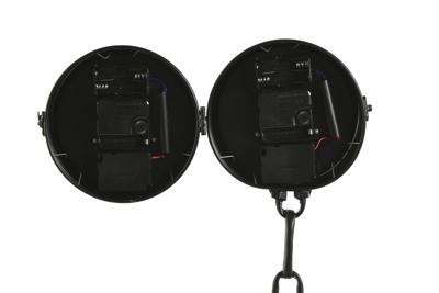 Tafelklok Home ESPRIT Wit Zwart Zilverkleurig