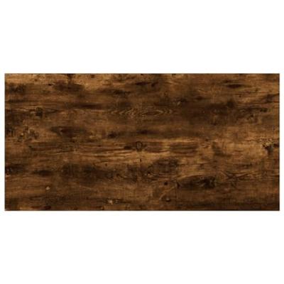 Wandschappen 4 st 40x20x1,5 cm bewerkt hout gerookt eikenkleur