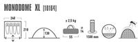 HIGH PEAK 4-persoons tent Monodome XL (Blauw) - thumbnail