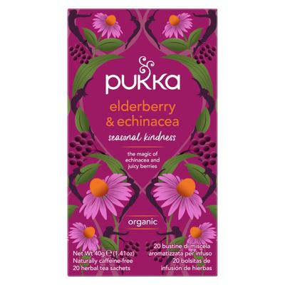 Thee Pukka elderberry en echinacea 20 zakjes