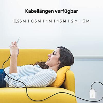 UNITEK USB KABEL USB-A - USB-C 25CM, Y-C480BK