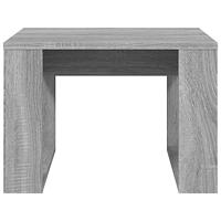 Bijzettafel 50x50x35 cm bewerkt hout grijs sonoma eikenkleurig - thumbnail