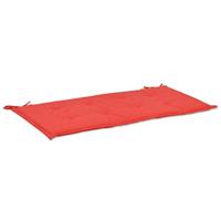 VidaXL Tuinbankkussen 100x50x3 cm oxford stof rood - thumbnail