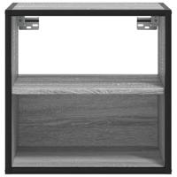 Nachtkastjes 2st wandgemonteerd 40x31x39,5cm grijs sonoma eiken - thumbnail
