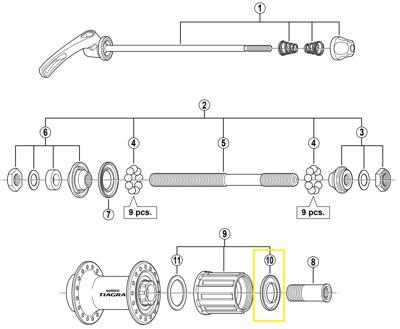 Shimano Stofkap rechts fh-4500