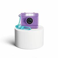 Canal Toys – Photo Creator – Mini Cam' digitale camera en video – vintage – met sleutelhanger en 1 GB SD-kaart inbegrepen – CLK 063, paars - thumbnail