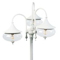 KonstSmide Klassieke lantaarnkapLibra 3-lichts wit - 621-250 - thumbnail
