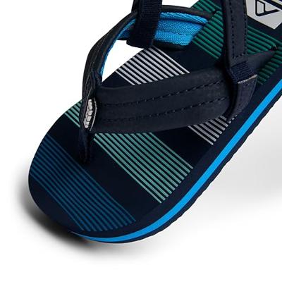 REEF Little Ahi Slipper Kinderen Deep Sea Stripes 9T REEF Little Ahi Slipper Kinderen Deep Sea Stripes 9T