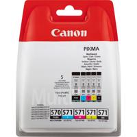 Inktcartridge Canon PGI-570 + CLI-571 2x zwart + 3 kleuren - thumbnail