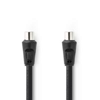 Coaxkabel 90 dB | IEC (Coax) Male - IEC (Coax) Female | 5,0 m | Zwart - thumbnail