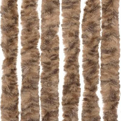 Vliegengordijn 100x220 cm chenille beige en donkerbruin Vliegengordijn 100x220 cm chenille beige en donkerbruin