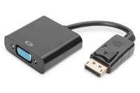 Digitus AK-340410-001-S DisplayPort / VGA Adapter [1x DisplayPort stekker - 1x VGA-bus] Zwart 15.00 cm - thumbnail