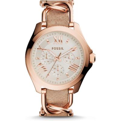 Horlogeband Fossil AM4620 Leder Beige 20mm Horlogeband Fossil AM4620 Leder Beige 20mm