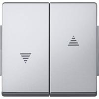 Merten 343460 Wisselschakelaar Afdekking AquaDesign Aluminium 1 stuk(s) - thumbnail