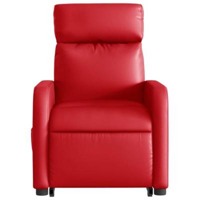 Sta-op-stoel elektrisch kunstleer rood Sta-op-stoel elektrisch kunstleer rood