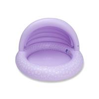 Swim Essentials Zwembad met zonnescherm Luipaard Lila 100 cm - thumbnail