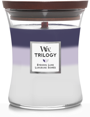 WoodWick trilogy evening luxe medium candle
