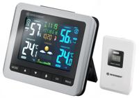 Bresser weerstation MeteoTemp WTM 16,5 x 13 cm wit 4-delig - thumbnail