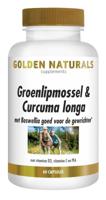 Golden Naturals Groenlipmossel & Curcuma Longa Capsules - thumbnail