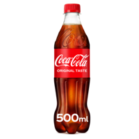 Frisdrank coca cola regular petfles 500ml - thumbnail