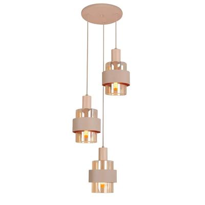 Highlight 3-lichts hanglampMarrone zand bruin - H5681.03