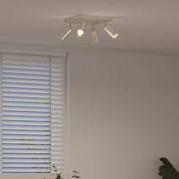 VidaXL Plafondspot met schijnwerpers nikkel 26 x 26 x 16 cm metaal - thumbnail