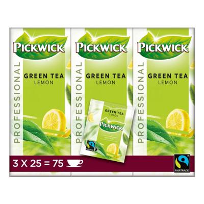 Thee Pickwick Fair Trade green lemon 25x1.5gr | 3 stuks
