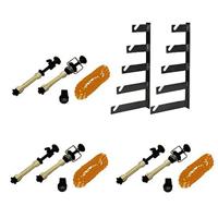 Walimex 5-voudige achtergrond wandmontageset (set van 3) - thumbnail