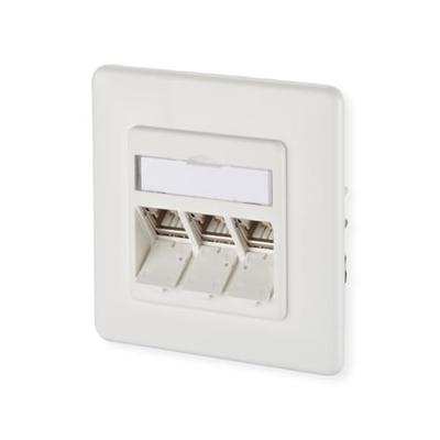 Metz Connect 130B12D31002-E Netwerkdoos Inbouw (in muur) Inzet met centraalstuk en frame CAT 6A 3 poorten Zuiver wit Metz Connect 130B12D31002-E Netwerkdoos Inbouw (in muur) Inzet met centraalstuk en frame CAT 6A 3 poorten Zuiver wit