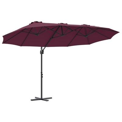 Tuin Cantilever Parasol Bordeauxrood Large Poedergecoat staal Tuin Cantilever Parasol Bordeauxrood Large Poedergecoat staal