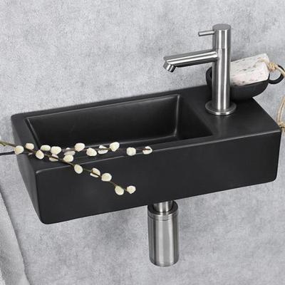 Differnz Hator fonteinset - 9x37.5x18.5cm - Rechthoek - 1 kraangat - Zwart 38.010.11 Differnz Hator fonteinset - 9x37.5x18.5cm - Rechthoek - 1 kraangat - Zwart 38.010.11