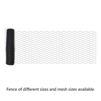 VidaXL Hexagon hek grijs 0,5 x 100 m pvc