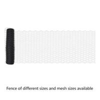 VidaXL Hexagon hek grijs 0,5 x 100 m pvc - thumbnail