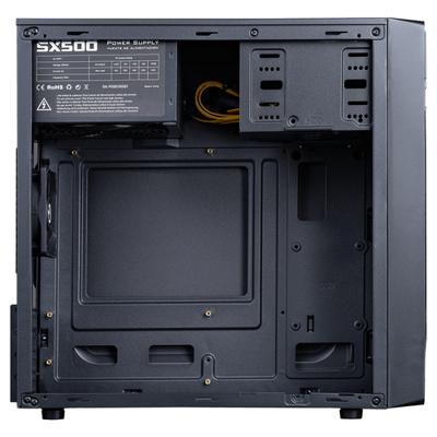 ATX/mATX Semi-toren doos Hiditec CHA010032 Zwart 3600 W