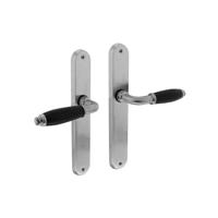 Intersteel Deurkruk Courgette op ovaal blind schild - mat chroom - thumbnail