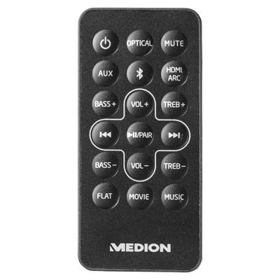 2.1 Soundbar - MEDION - 2x30W RMS + Sub 60W RMS - Draadloze subwoofer