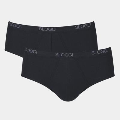 2-pak Basic Midi heren slips - Heup slips mannen - Katoenen onderbroek - heren ondergoed