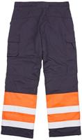 Blåkläder Multinorm winterwerkbroek 18691513 | Marineblauw/Oranje | Maat 52 - 7330509716830 - thumbnail