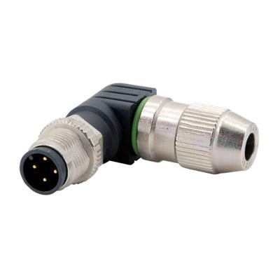 HARTING 21011405081 Sensor/actuator connector, niet geassembleerd M12 Aantal polen (sensoren): 4 Stekker, haaks 1 stuk(s)