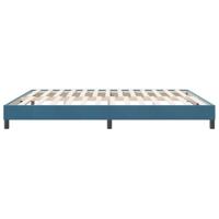 Boxspring zonder matras fluweel donkerblauw 180x210 cm - thumbnail