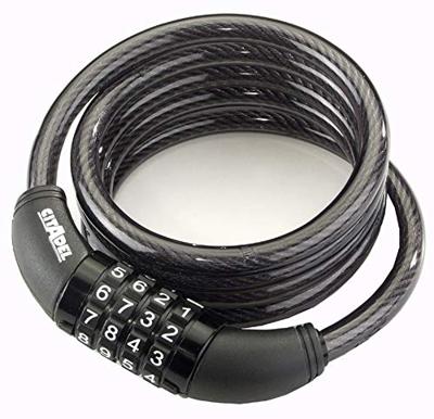 Kabel met slot Citadel Manhattan cc 150/8/c Combinatie Zwart 150 cm