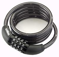 Kabel met slot Citadel Manhattan cc 150/8/c Combinatie Zwart 150 cm - thumbnail