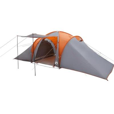 VidaXL Koepeltent 6-persoons waterdicht grijs en oranje