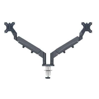Leitz Ergo ruimtebesparende monitorarm, dubbel, grijs Leitz Ergo ruimtebesparende monitorarm, dubbel, grijs