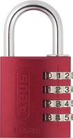 ABUS ABVS48813 Hangslot 41.5 mm Rood Cijferslot - thumbnail