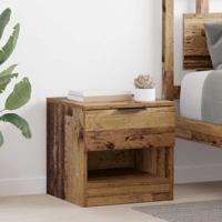Bedkast met lade 2 pcs Oud hout 40 x 39 x 40 cm Bewerkt hout - thumbnail