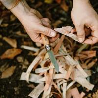 Zakmes Opinel Nº12 Roestvrij staal beukenhout 12 cm - thumbnail