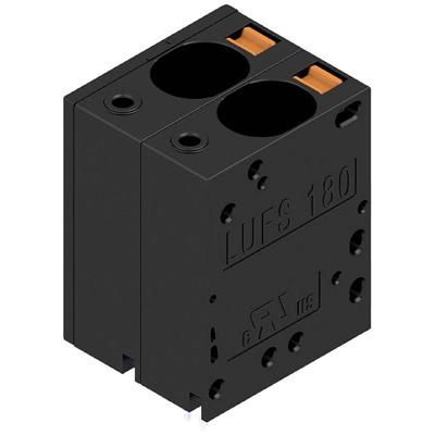 Weidmüller 2492110000 Veerkrachtklemblok 16 mm² Aantal polen 2 Zwart 40 stuk(s)