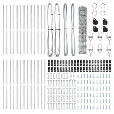 Weidehekwerk Zilver 50 x 1 m Gegalvaniseerd staal